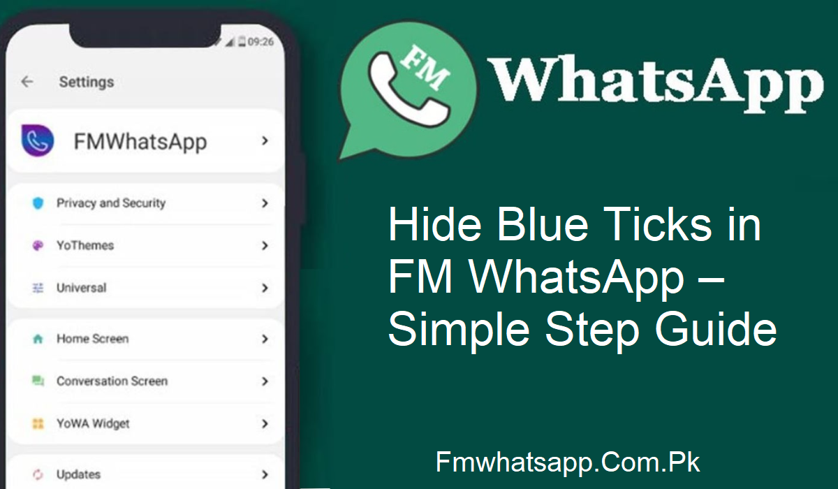 FM WhatsApp Hide Blue Ticks